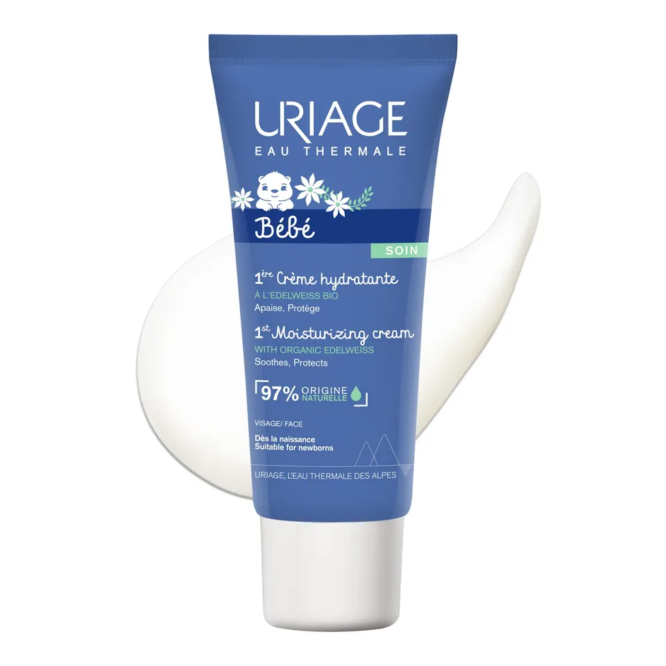 uriage-b-b-1er-cr-me-hydratante-visage-edelweiss-bio-karit-40-ml image 1