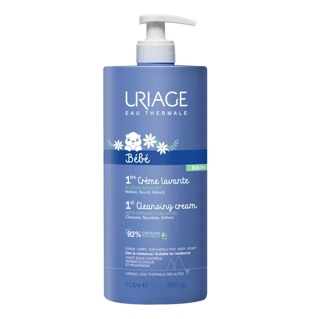 uriage-b-b-cr-me-lavante-corps-cheveux-3-en-1-1-l-edelweiss-bio-beurre-de-karit- image 1