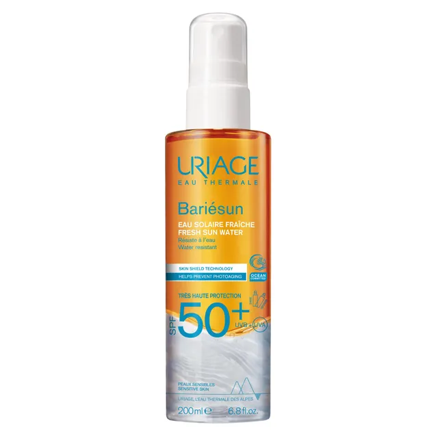 uriage-bari-sun-eau-solaire-fra-che-spf50-200-ml-visage-corps-et-cheveux-astaxan image 1