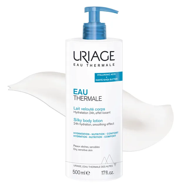 uriage-eau-thermale-lait-hydratant-velout-corps-500-ml-beurre-de-karit-acide-hya image 1