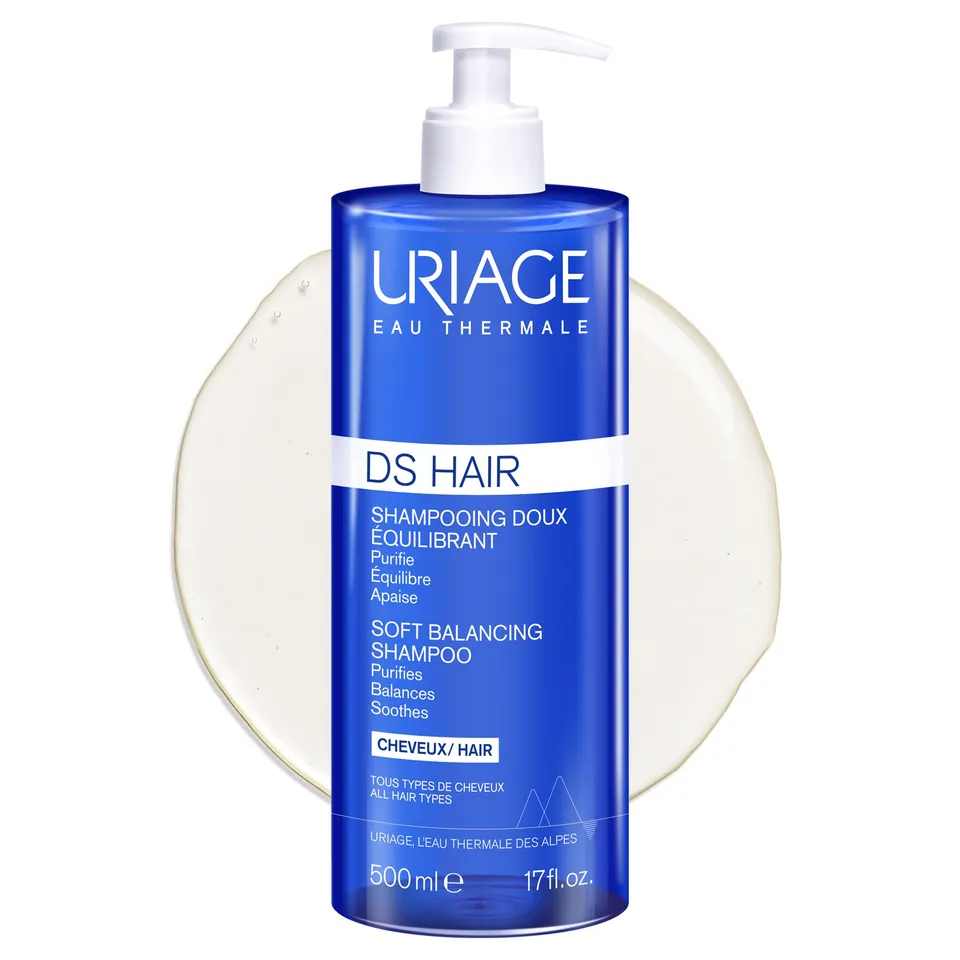 uriage-ds-hair-shampooing-quilibrant-500-ml-shampooing-doux-quotidien-l-edelweis image 1