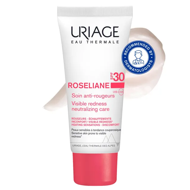 uriage-ros-liane-cr-me-hydratante-visage-anti-rougeurs-spf30-ginseng-algues-40-m image 1