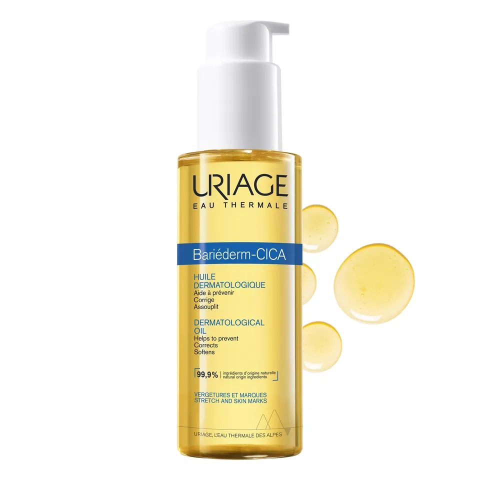 uriage-bari-derm-cica-huile-dermatologique-jojoba-avocat-r-duit-vergetures-et-ci image 1