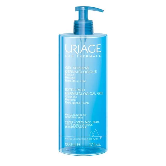 uriage-gel-surgras-nettoyant-extra-riche-visage-corps-500-ml-sans-savon-ph-physi image 1