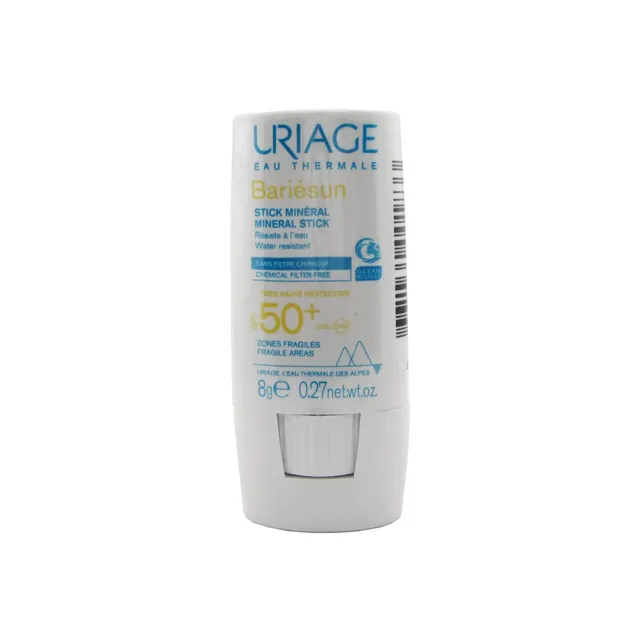uriage-bari-sun-stick-min-ral-spf50-tr-s-haute-protection-solaire-zones-fragiles image 1