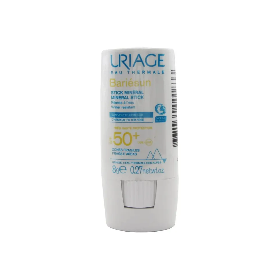 uriage-bari-sun-stick-min-ral-spf50-tr-s-haute-protection-solaire-zones-fragiles image 1