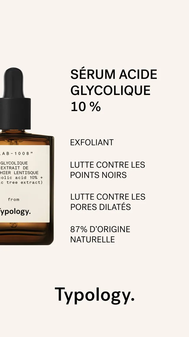 typology-s-rum-exfoliant-acide-glycolique-10-extrait-de-pistachier-lentisque-poi image 1