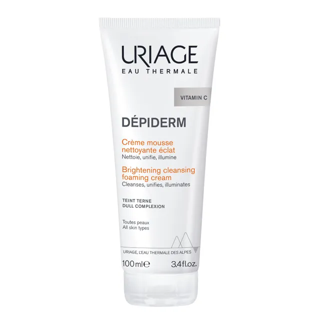 uriage-d-piderm-cr-me-mousse-nettoyante-visage-clat-100-ml-nettoyant-claircissan image 1