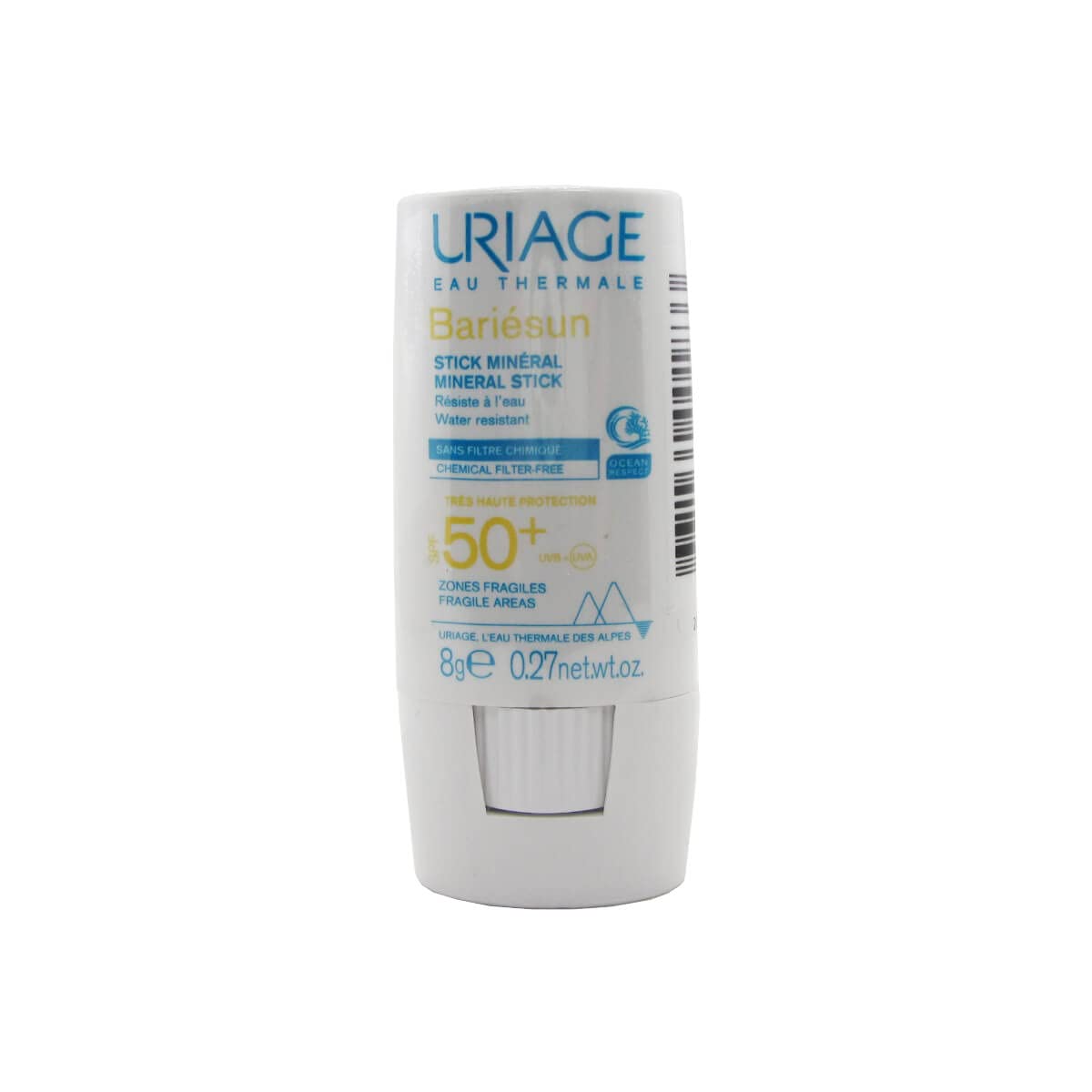uriage-bari-sun-stick-min-ral-spf50-tr-s-haute-protection-solaire-zones-fragiles image 1