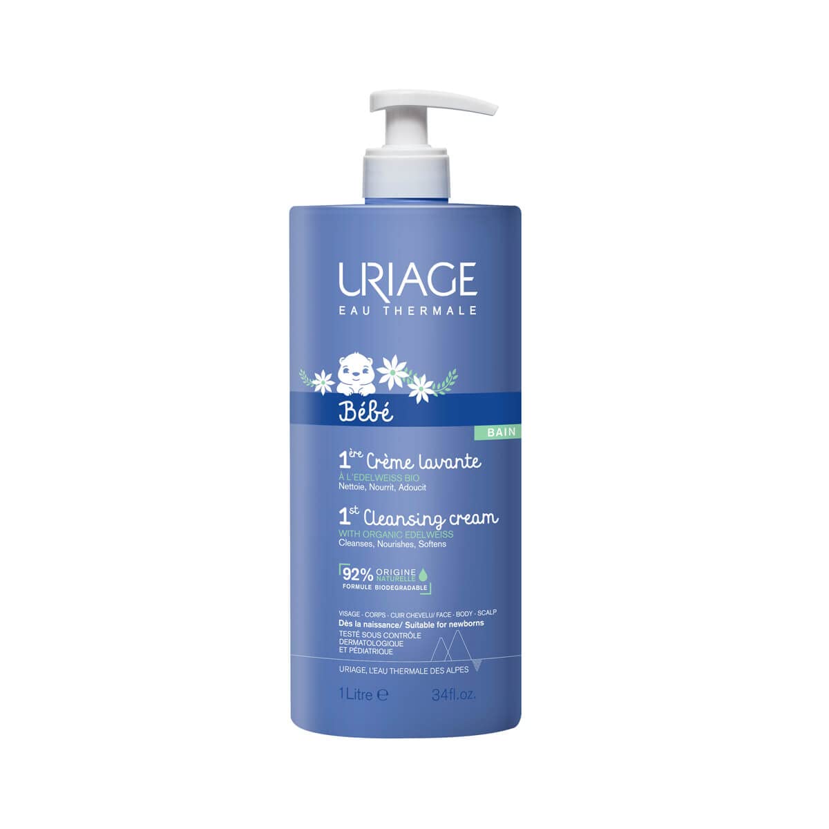 uriage-b-b-cr-me-lavante-corps-cheveux-3-en-1-1-l-edelweiss-bio-beurre-de-karit- image 7