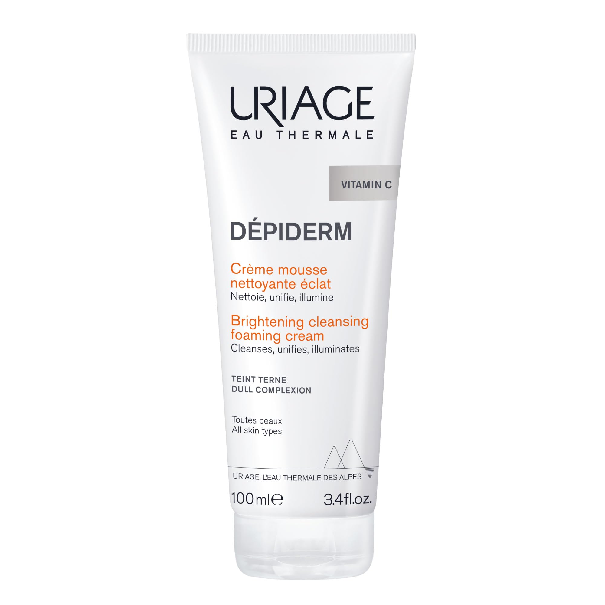 uriage-d-piderm-cr-me-mousse-nettoyante-visage-clat-100-ml-nettoyant-claircissan image 1