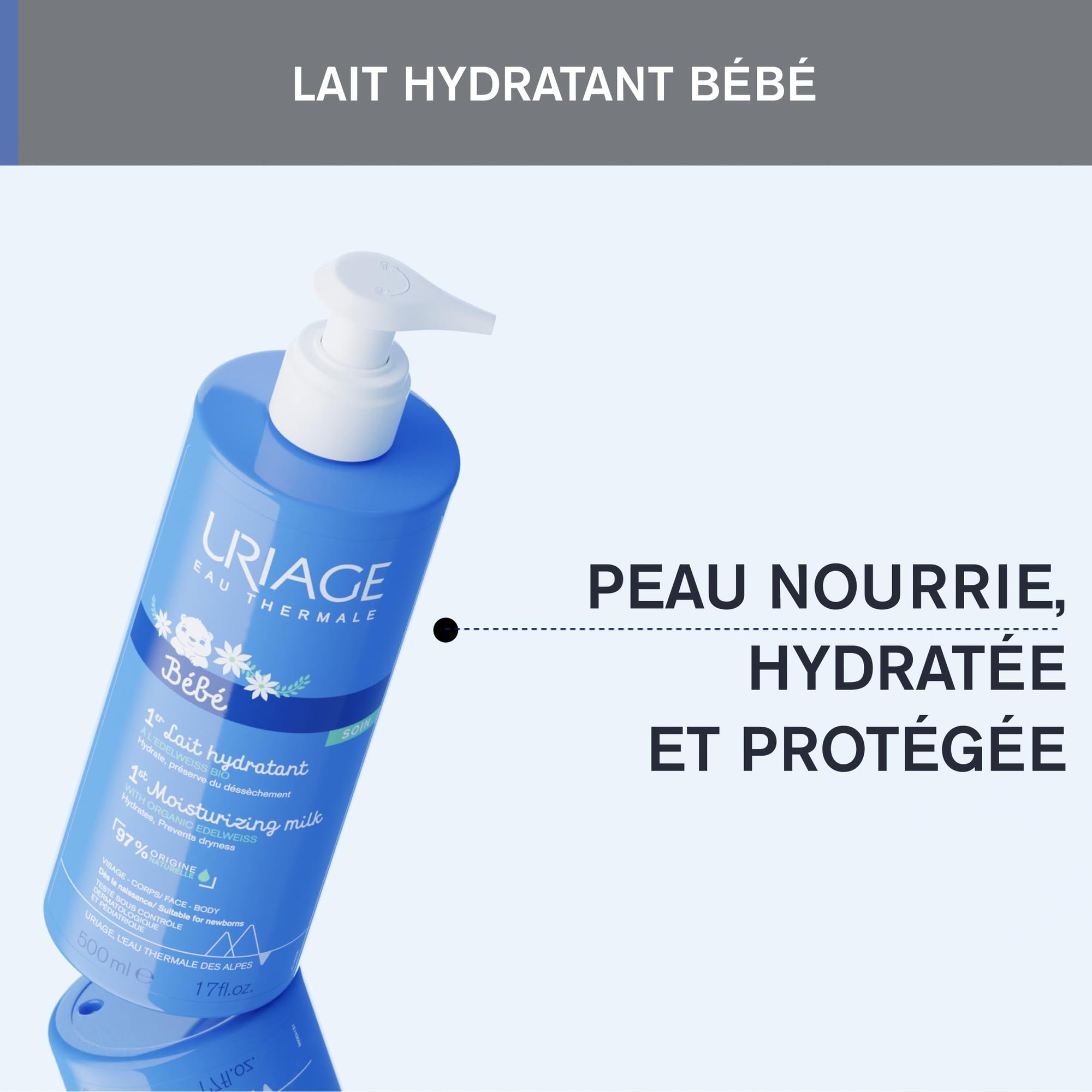 uriage-b-b-1er-lait-hydratant-500-ml-mulsion-b-b-au-beurre-de-karit-et-edelweiss image 4