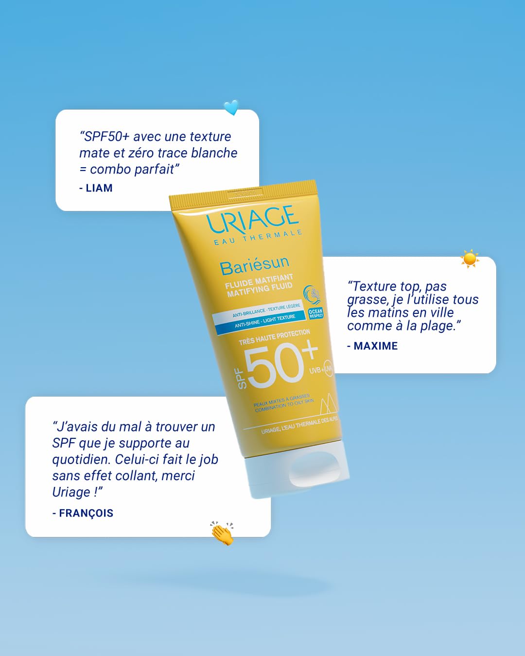 uriage-bari-sun-fluide-solaire-matifiant-spf50-50-ml-peaux-mixtes-grasses-sans-t image 7