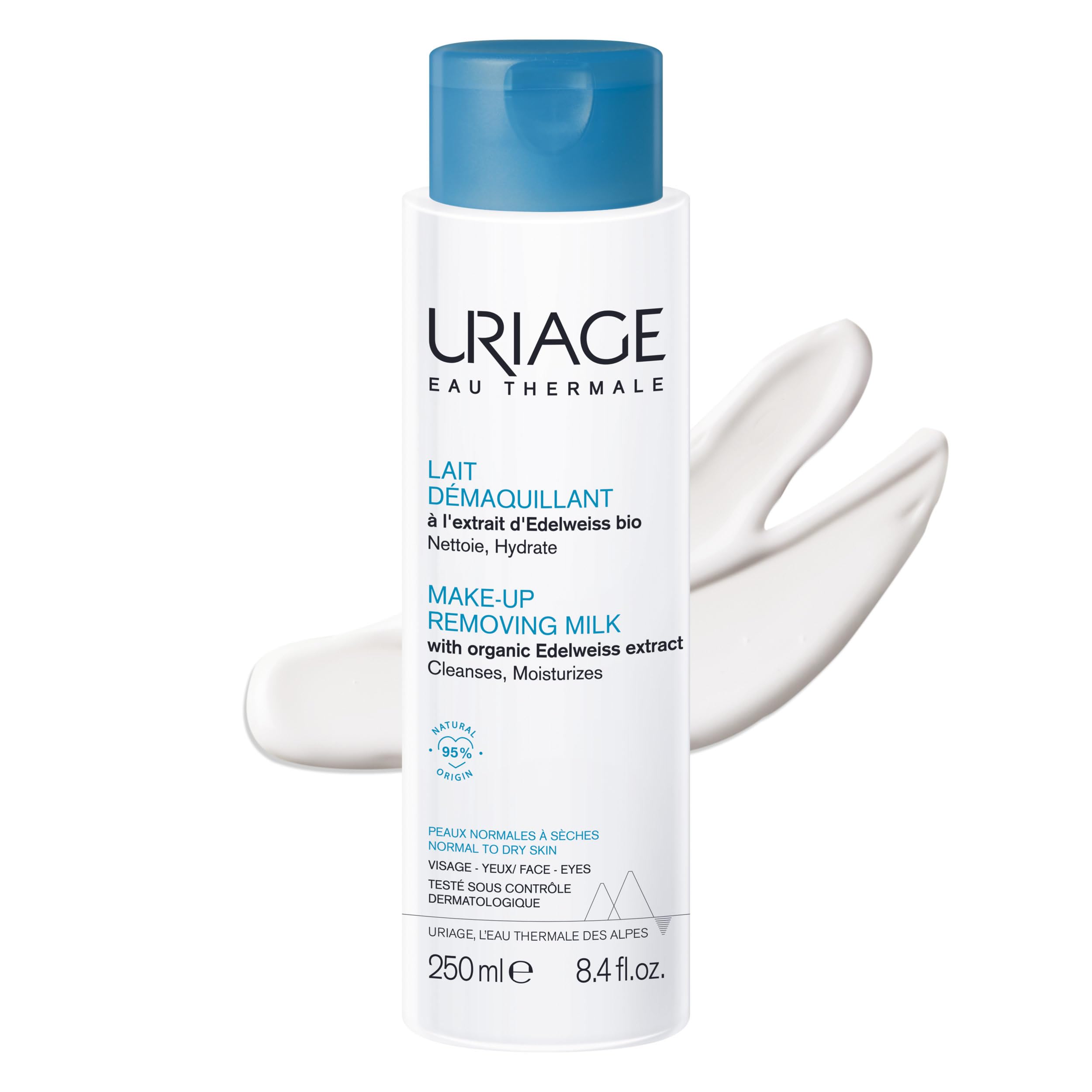 uriage-lait-d-maquillant-edelweiss-bio-visage-et-yeux-250-ml image 1