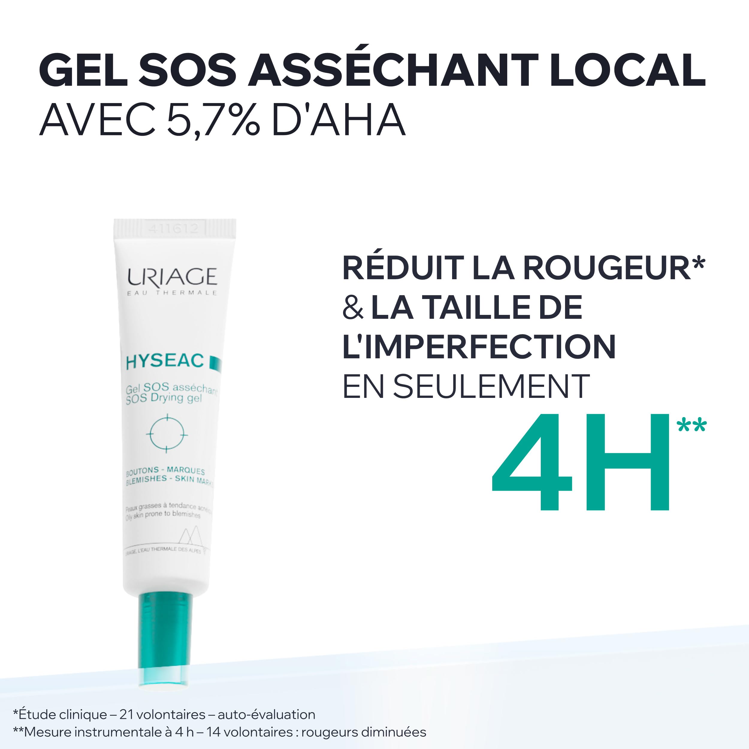 uriage-hyseac-gel-sos-ass-chant-5-7-aha-bha-soin-localis-anti-imperfections-effe image 2