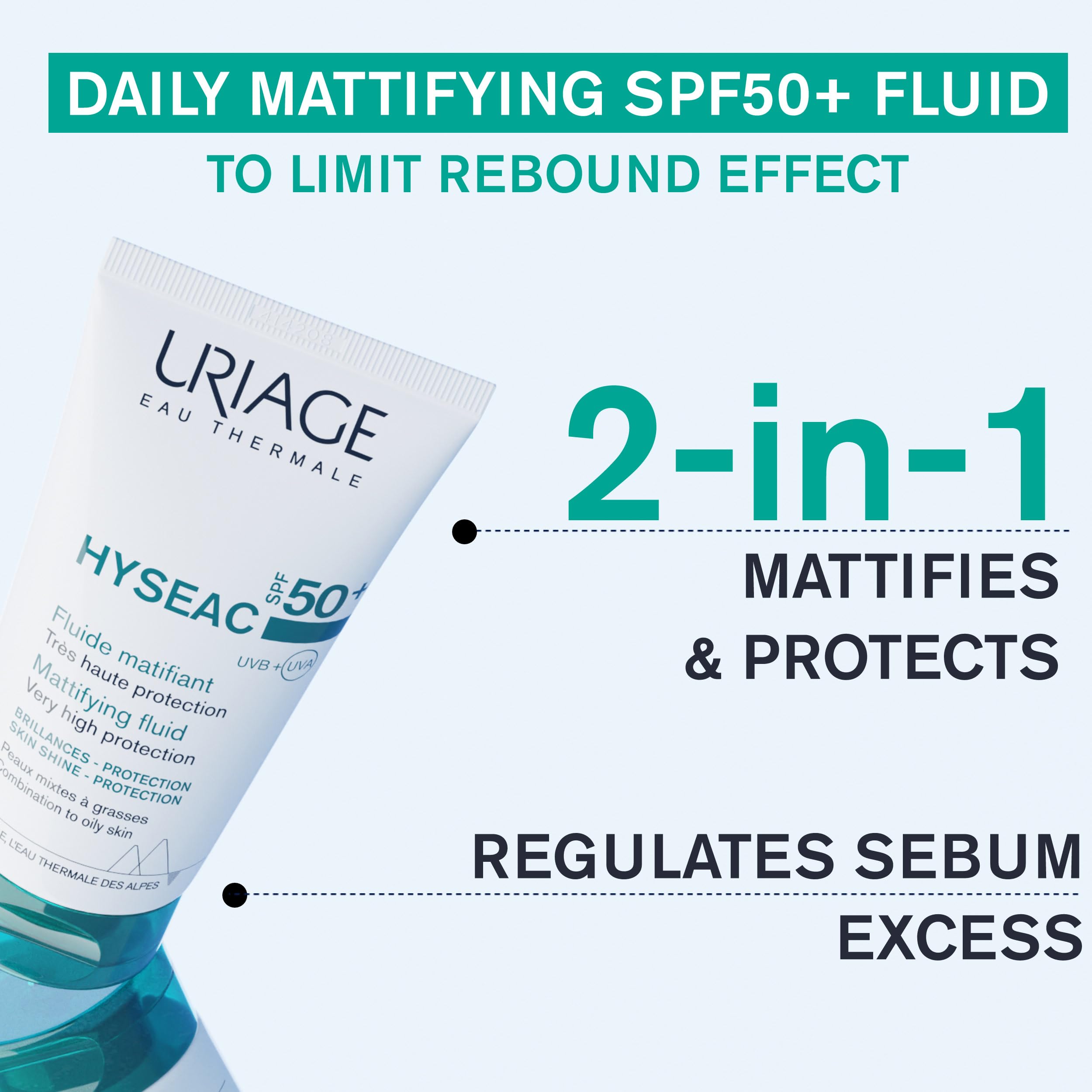 uriage-hyseac-fluide-matifiant-spf50-soin-de-jour-matifiant-et-protecteur-uva-uv image 3