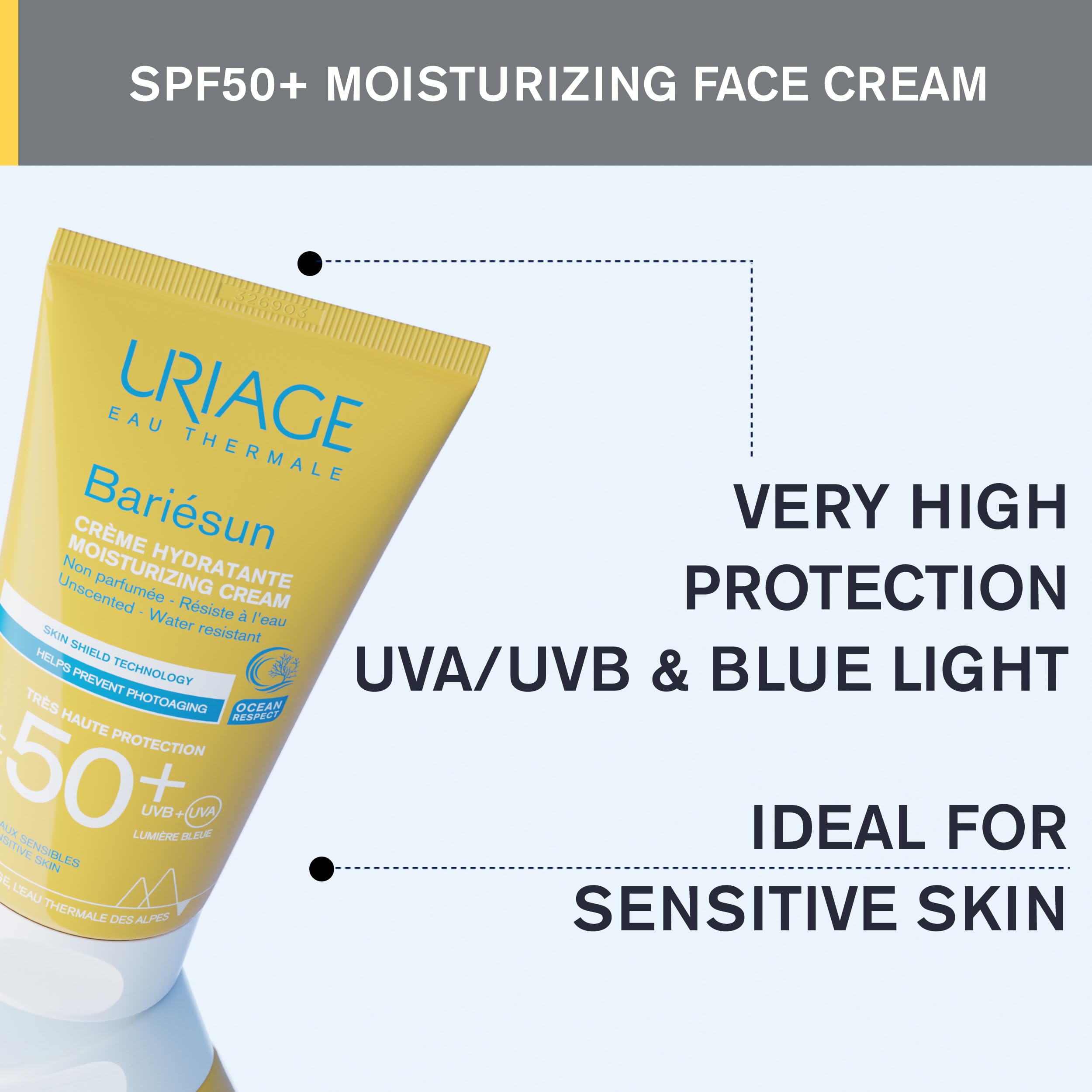 uriage-bari-sun-cr-me-solaire-visage-spf50-sans-parfum-50ml image 3