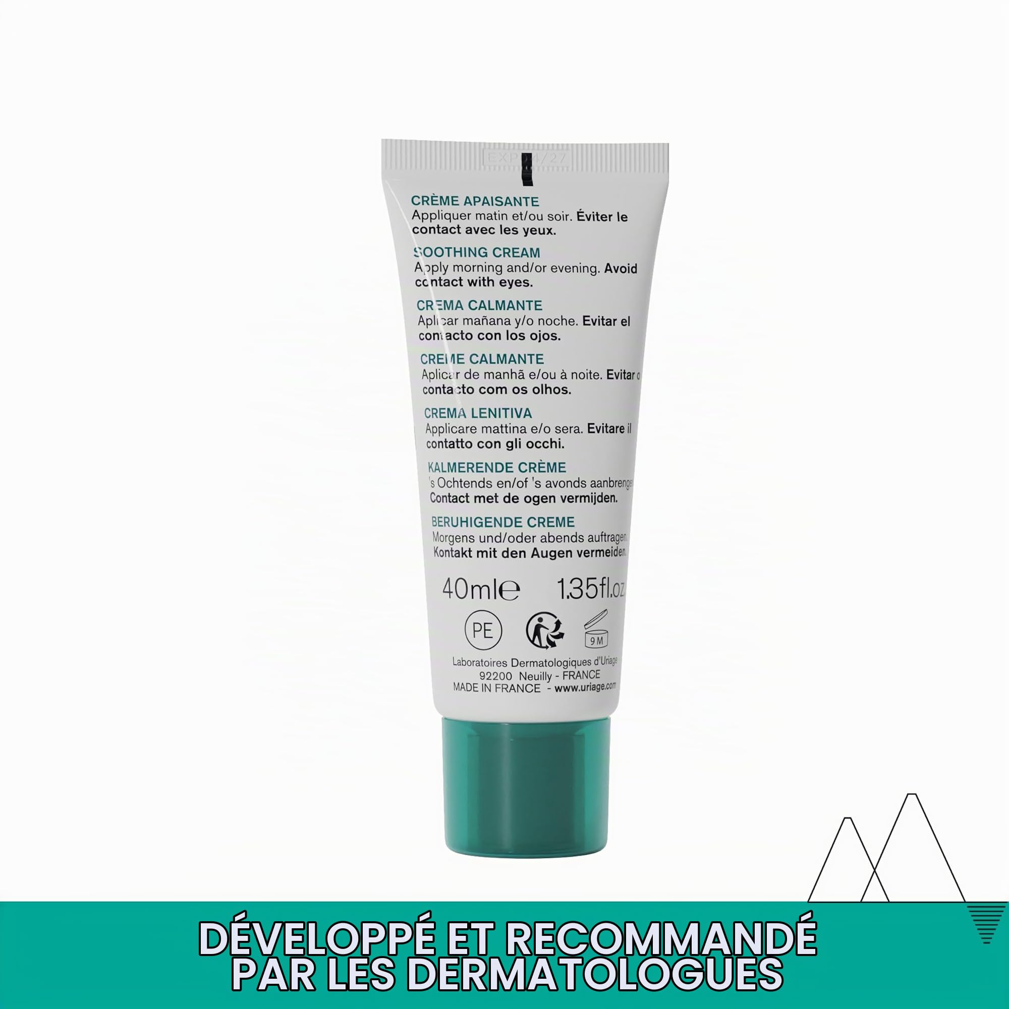uriage-hyseac-hydra-cr-me-apaisante-40-ml-hydratation-24h-fini-mat-peaux-dess-ch image 6