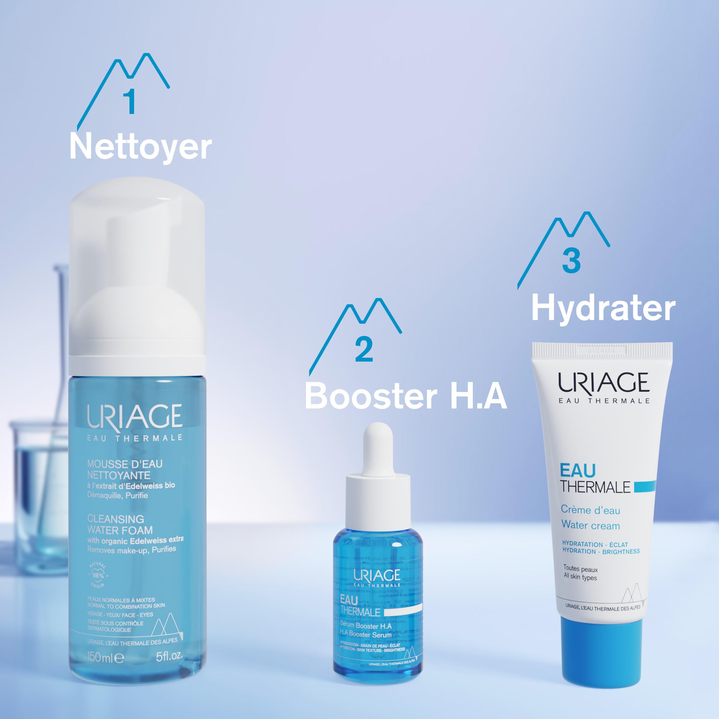 uriage-mousse-d-eau-nettoyante-edelweiss-bio-150-ml-nettoyante-et-d-maquillante- image 6