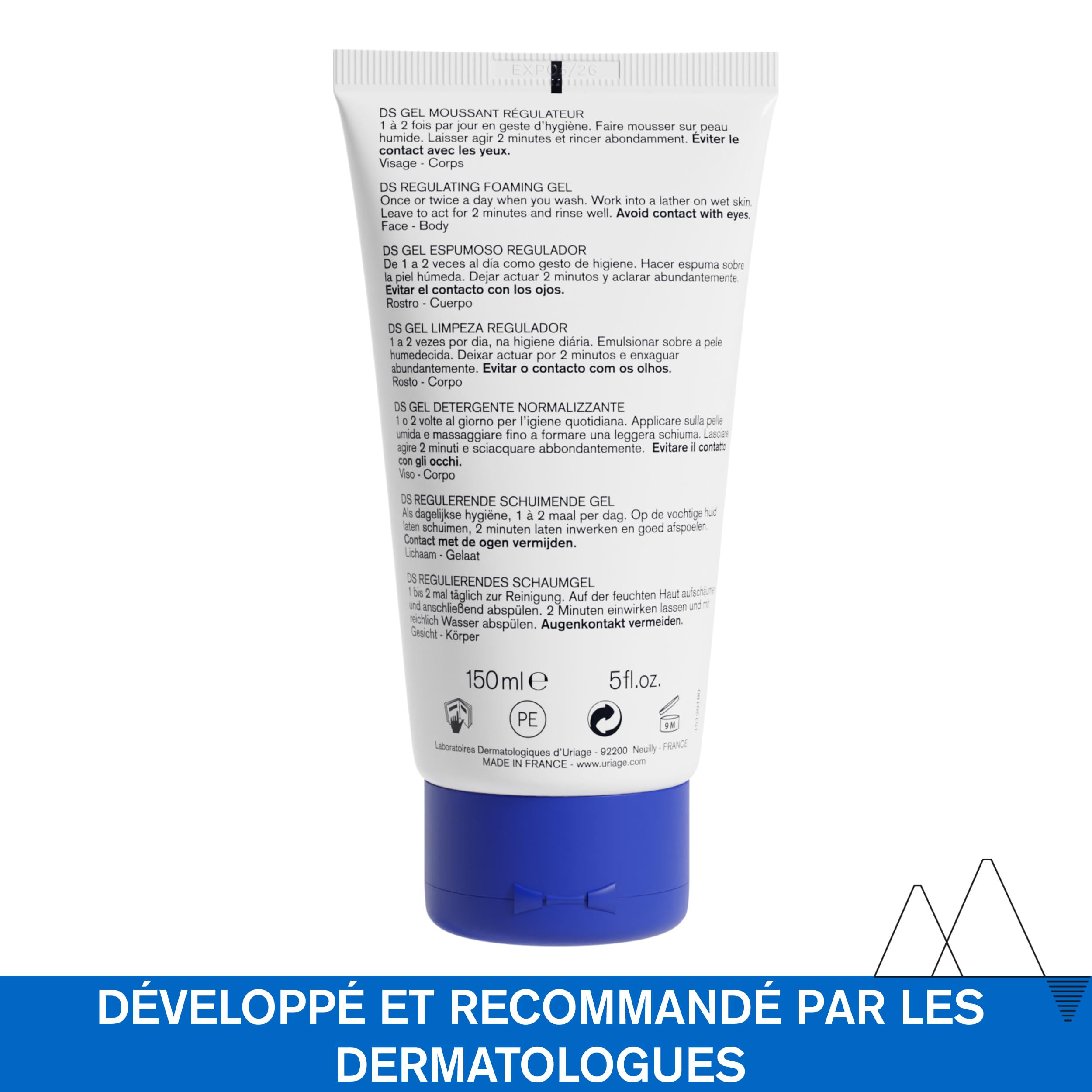 uriage-ds-gel-moussant-r-gulateur-gel-nettoyant-visage-corps-et-cuir-chevelu-pea image 7