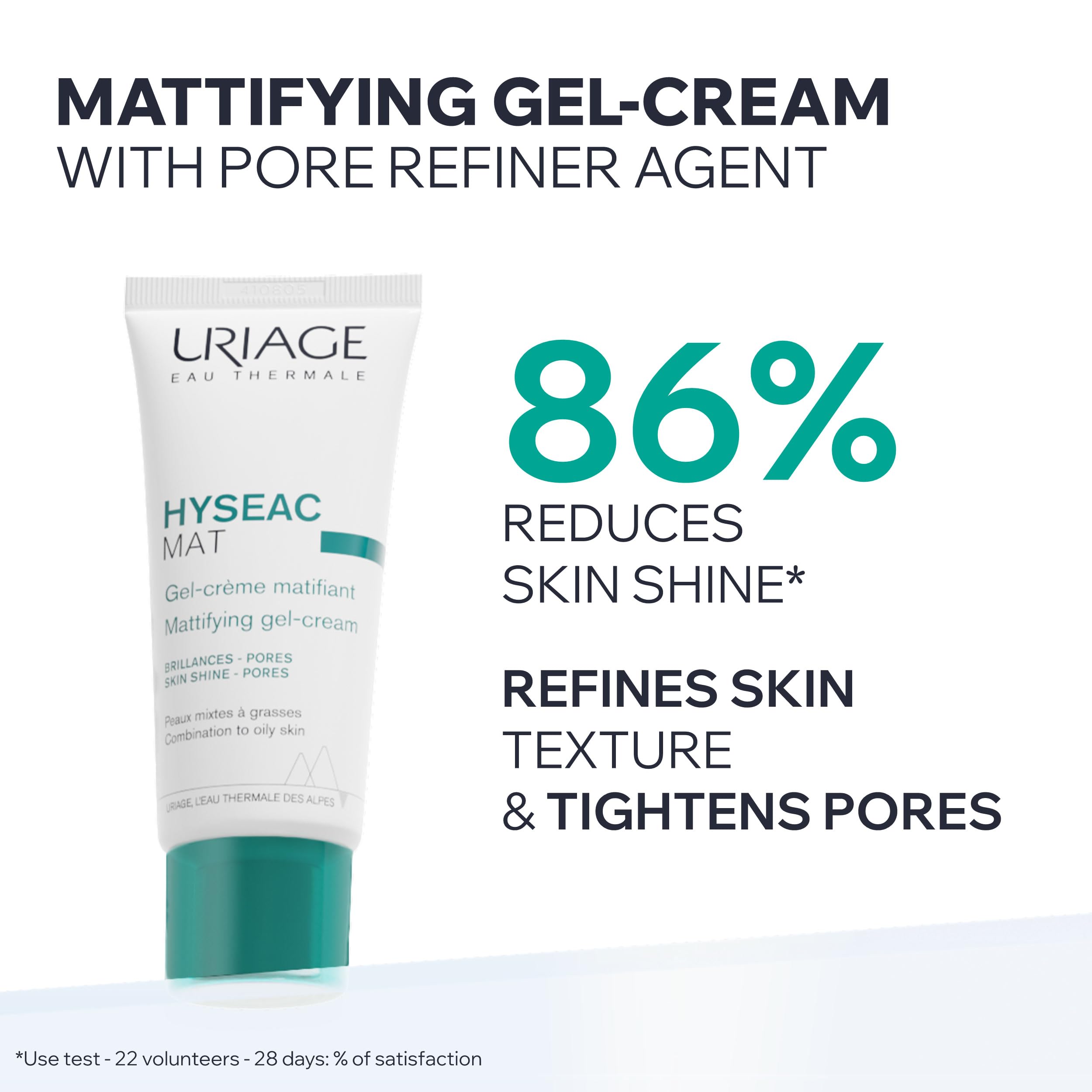 uriage-hys-ac-mat-gel-cr-me-matifiant-40ml-r-duit-la-brillance-absorbe-le-s-bum- image 2