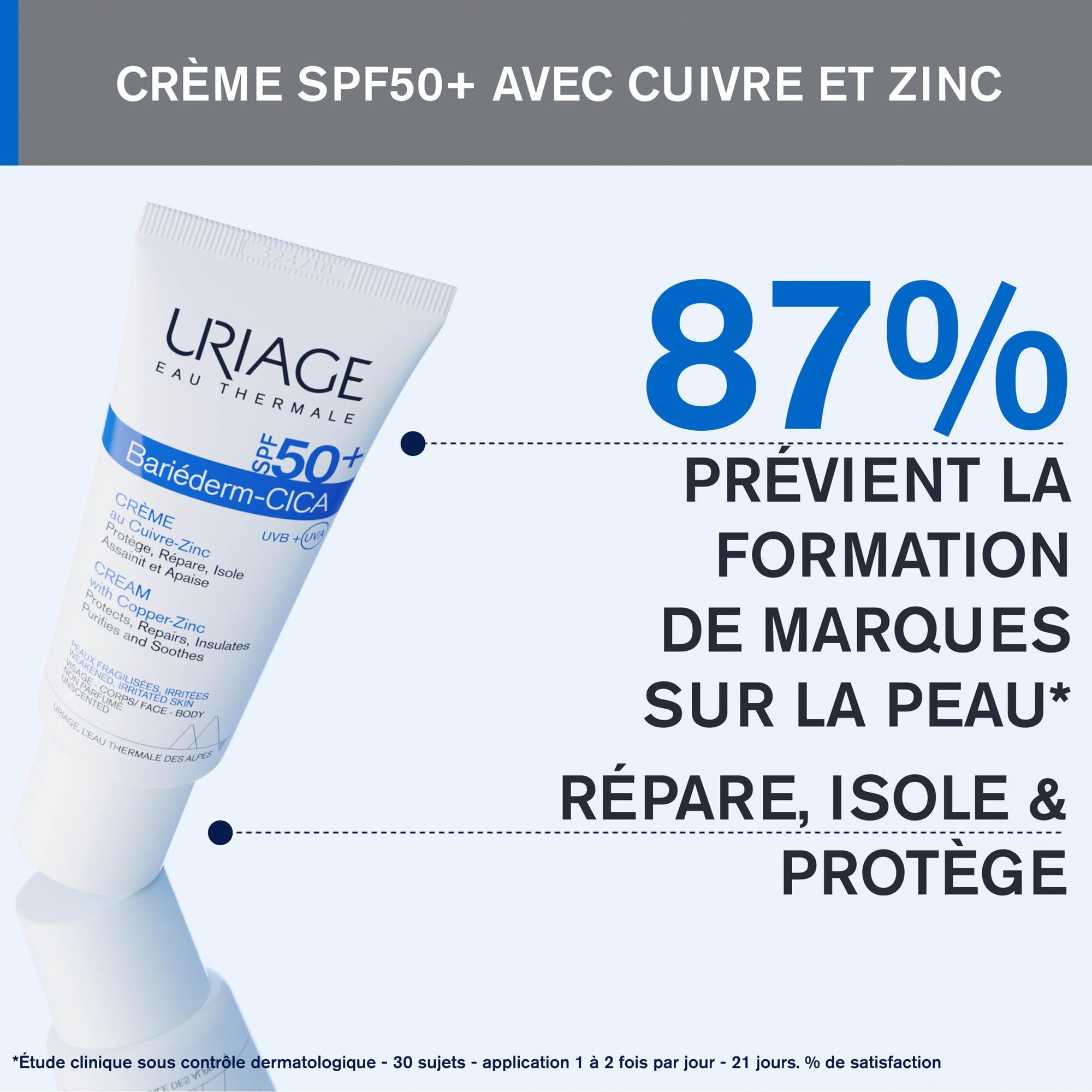 uriage-bari-derm-cica-cr-me-spf50-cuivre-zinc-cr-me-r-paratrice-protectrice-cica image 3