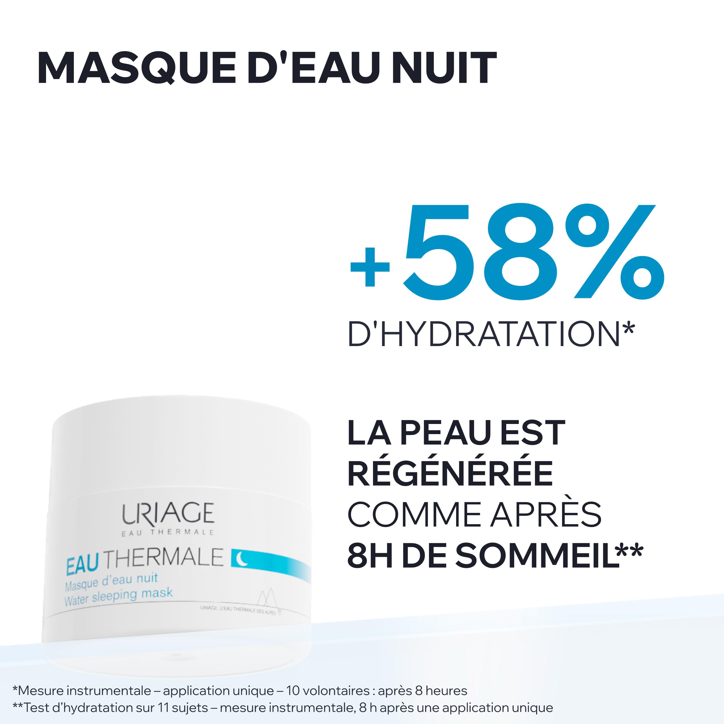 uriage-eau-thermale-masque-de-nuit-hydratant-50ml-acide-hyaluronique-edelweiss-p image 2