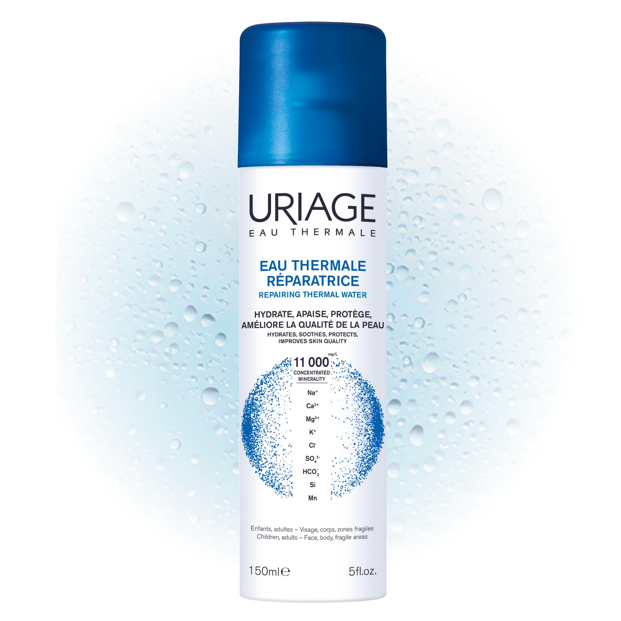uriage-eau-thermale-spray-150-ml-100-pure-et-naturelle-hydratante-apaisante-fixa image 1