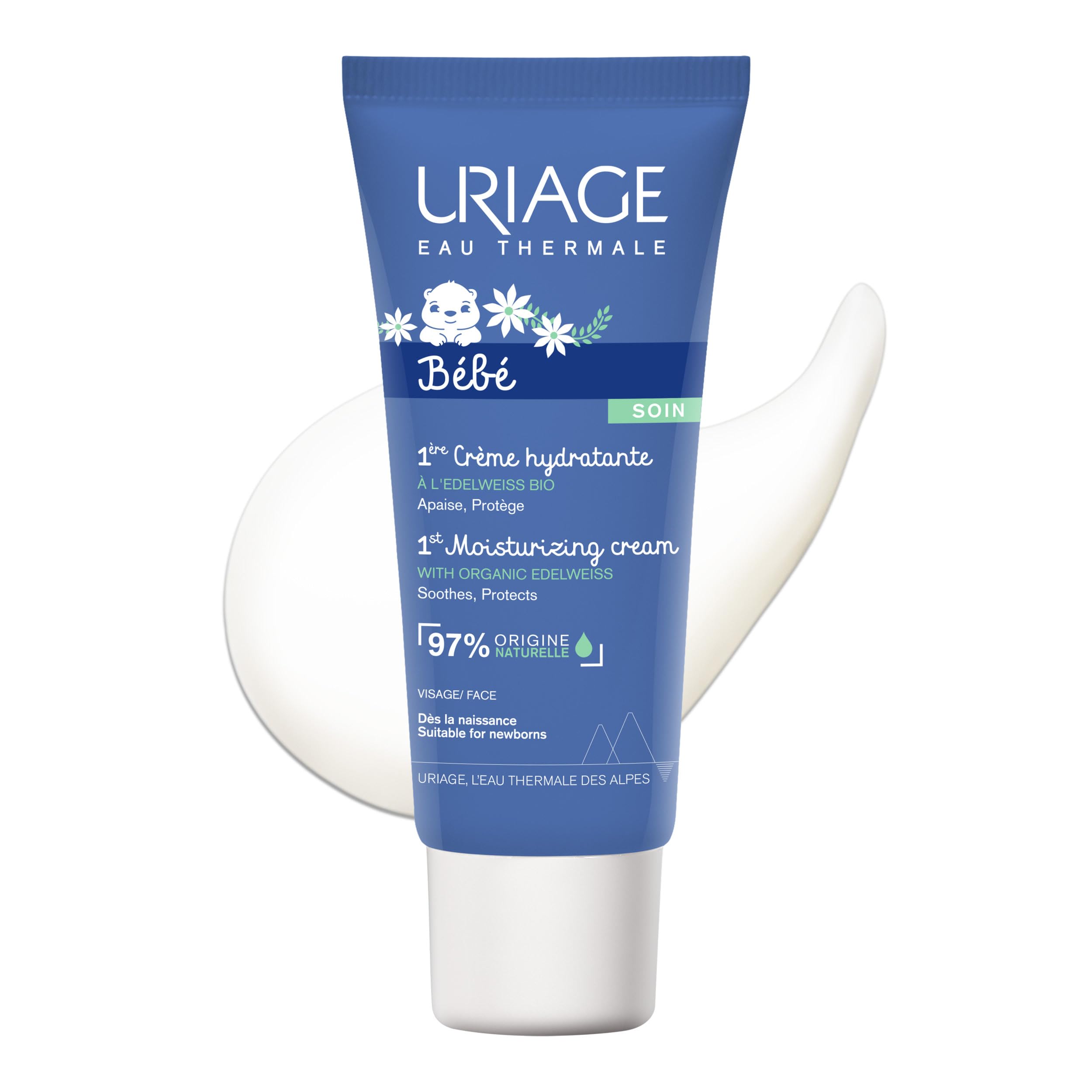uriage-b-b-1er-cr-me-hydratante-visage-edelweiss-bio-karit-40-ml image 1
