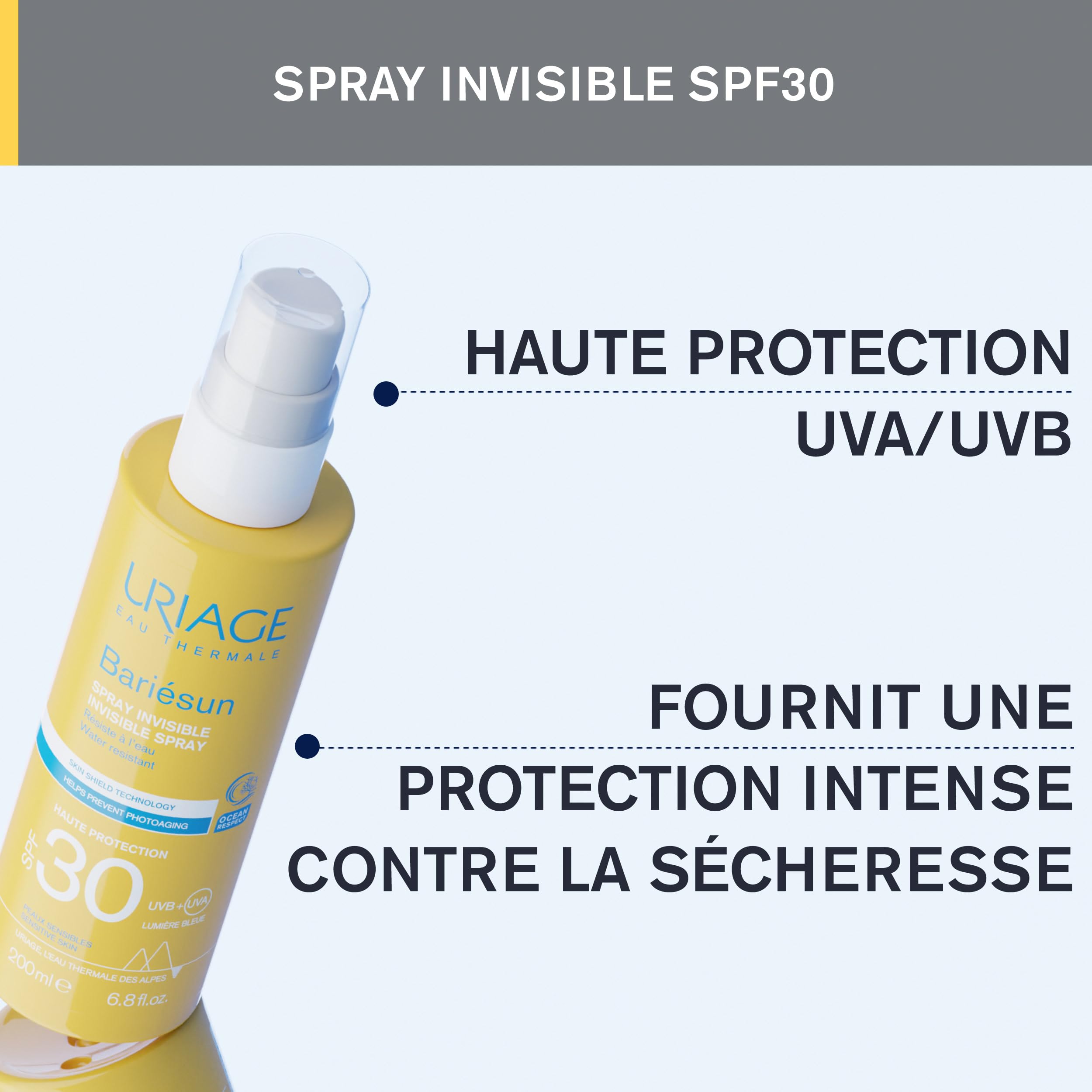 uriage-bari-sun-spray-invisible-spf30-visage-corps-200ml-protection-uva-uvb-et-l image 3