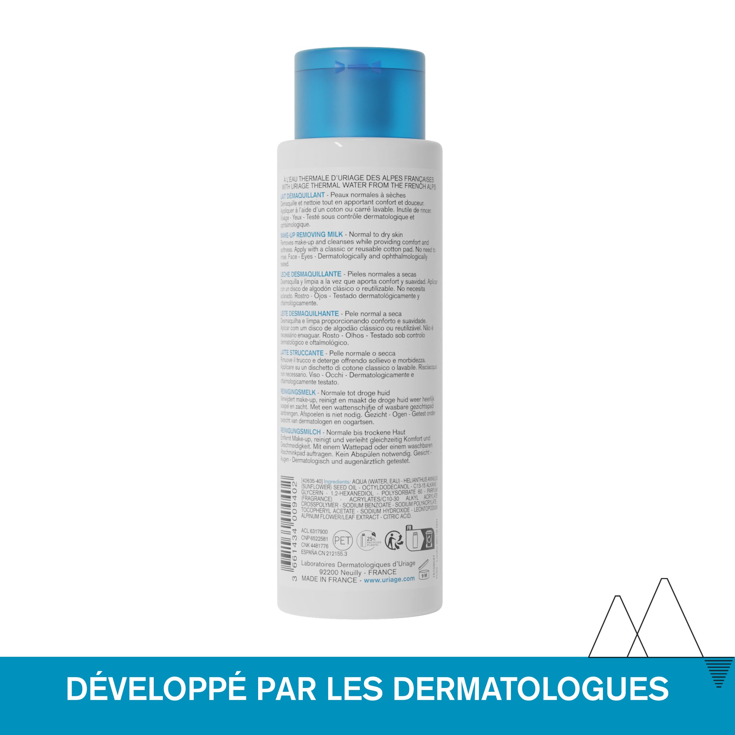 uriage-lait-d-maquillant-edelweiss-bio-visage-et-yeux-250-ml image 7