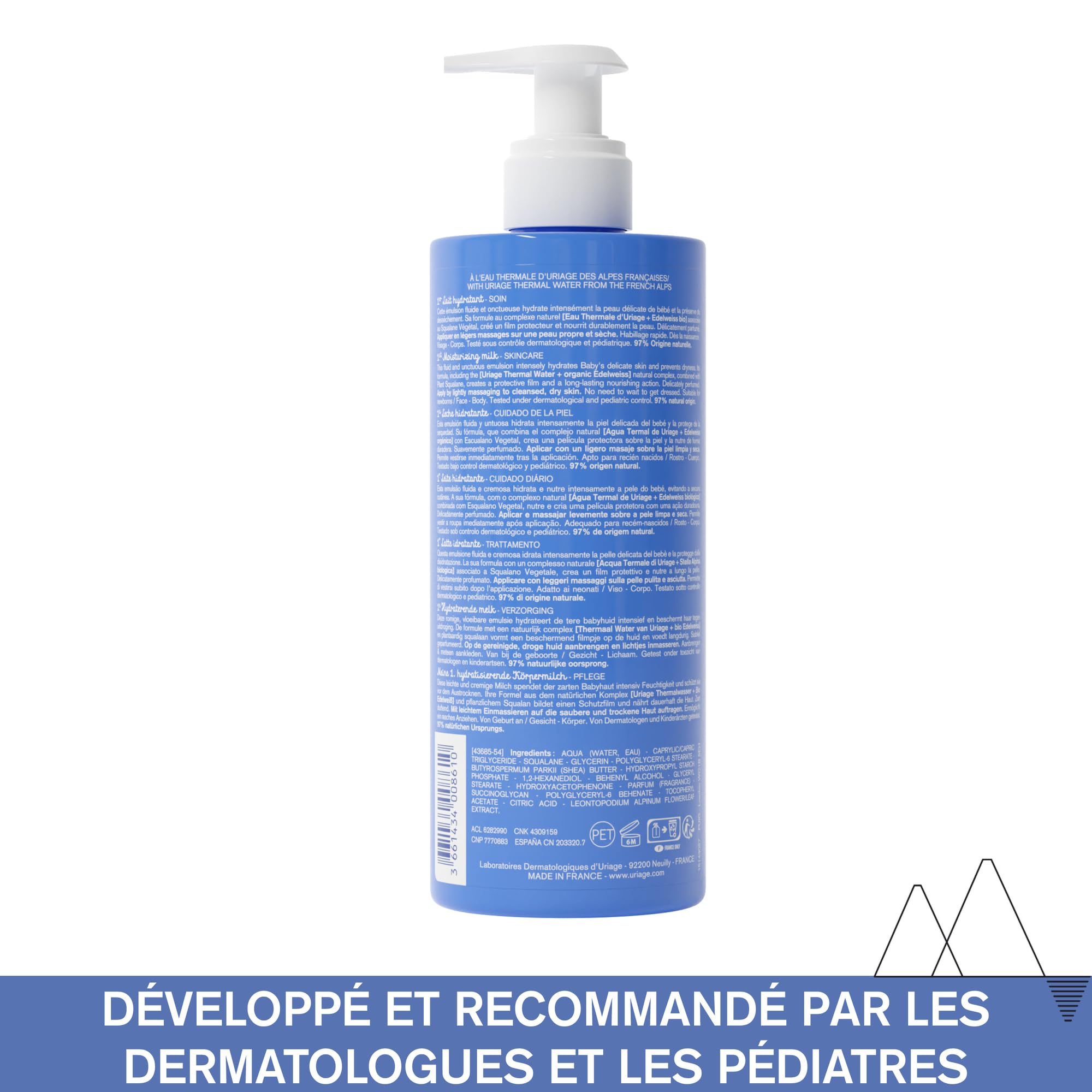 uriage-b-b-1er-lait-hydratant-500-ml-mulsion-b-b-au-beurre-de-karit-et-edelweiss image 7