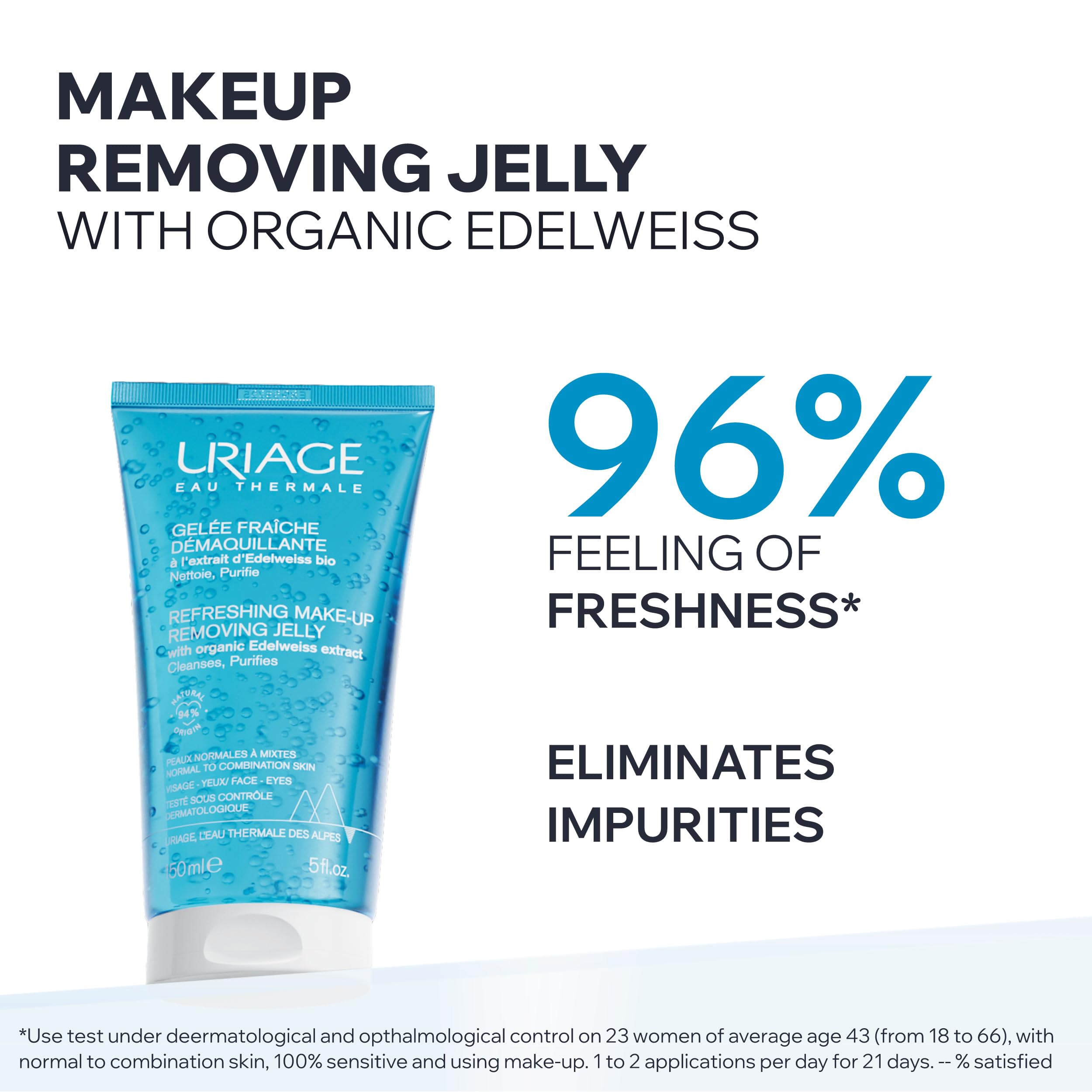 uriage-gel-e-d-maquillante-rafra-chissante-edelweiss-bio-visage-et-yeux-3-en-1-9 image 2