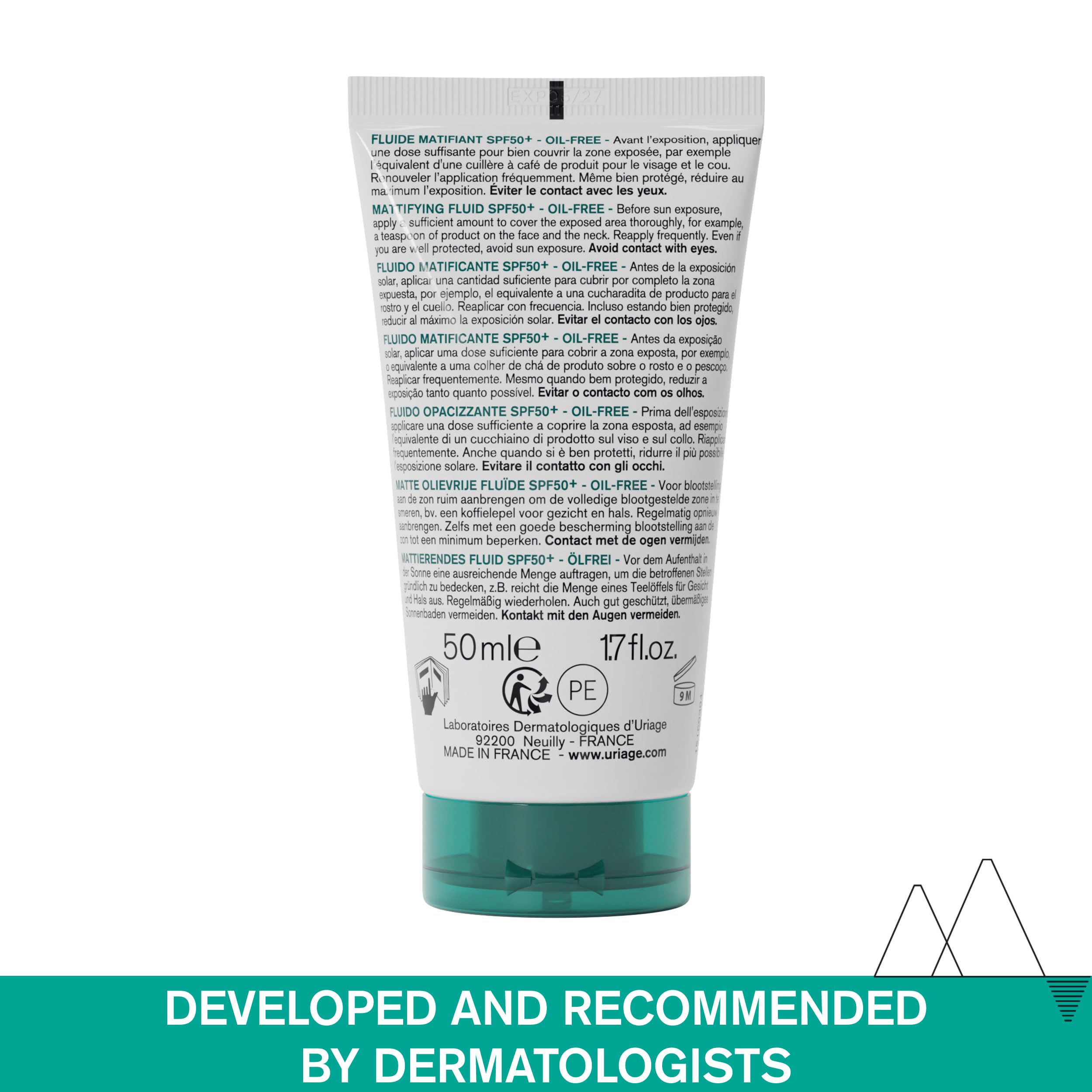 uriage-hyseac-fluide-matifiant-spf50-soin-de-jour-matifiant-et-protecteur-uva-uv image 7