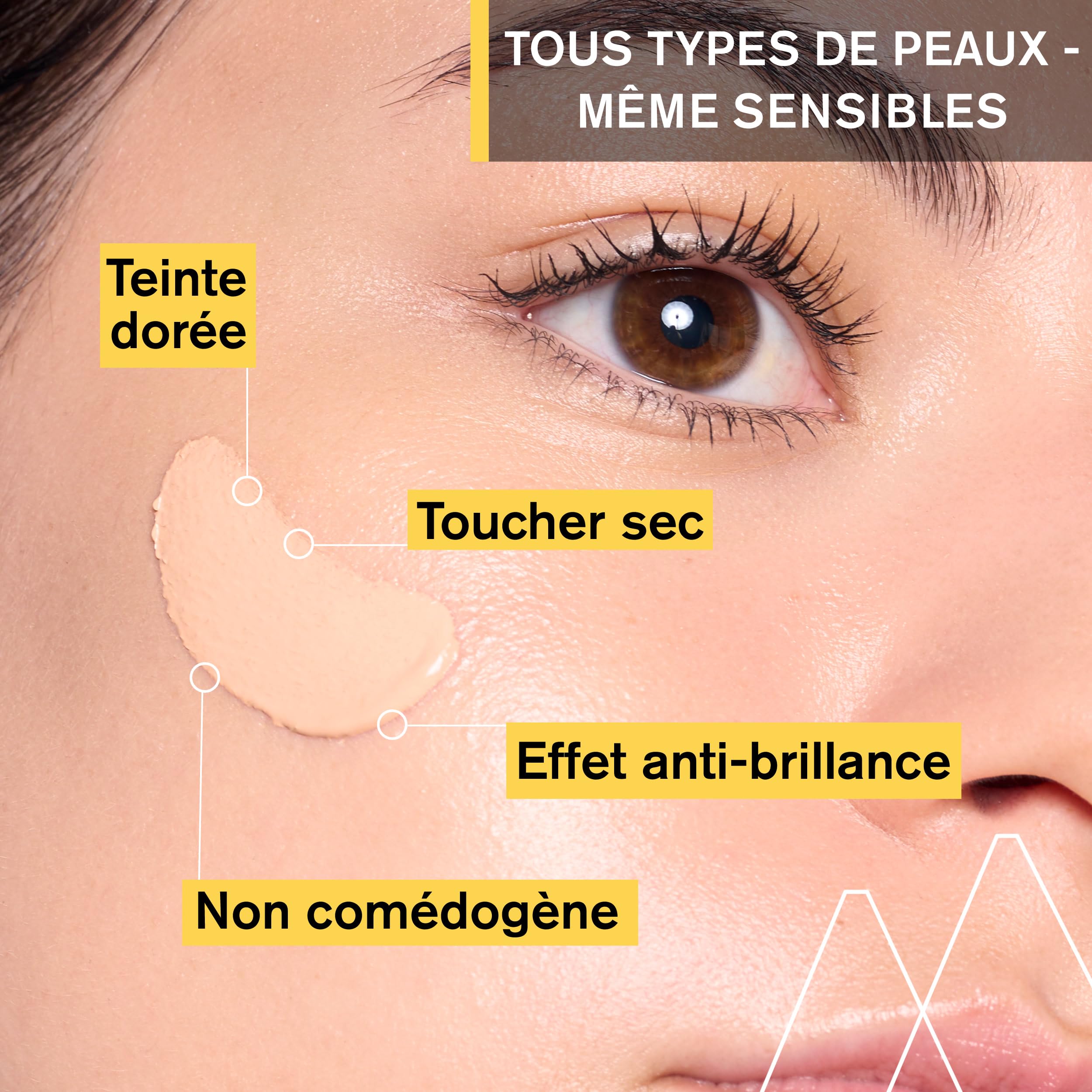 uriage-bari-sun-cr-me-solaire-visage-teint-e-spf50-teinte-dor-e-50-ml-fini-natur image 2
