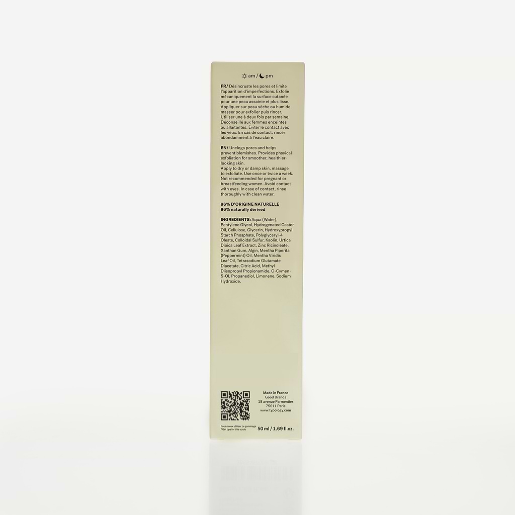 typology-gommage-visage-imperfections-soufre-2-extrait-d-ortie-96-d-origine-natu image 7